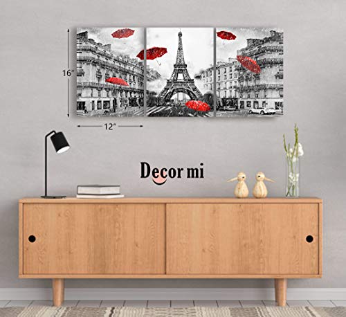 Decor MI Canvas Wall Art Paris Eiffel Tower Canvas Prints ...