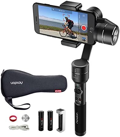 OFFICIAL AIbird Uoplay2 3 Axis Handheld Universal Smartphone Steady Gimbal Stabilizer for iPhone 7 and 7 Plus Samsung S5,S6,S7 and GoPro Hero 3 4 5/other Sports Action Camera of Similar Size