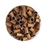 UQ 1000 PCS 3.5mm Dark Blonde Color Copper Tubes Beads Locks Micro Rings for Hair Extensions