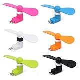 Eachbid USB Cooling Fan Portable Micro Mute Mini Cooler for Mobile Android Cell Phone Random Color #1