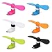 Eachbid USB Cooling Fan Portable Micro Mute Mini Cooler for Mobile Android Cell Phone Random Color #1