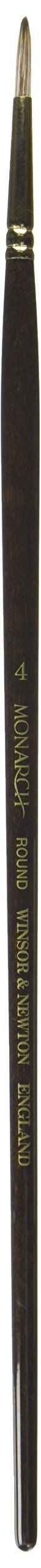 Winsor & Newton Monarch 5503004 Round Brush No. 4 3 mm Professional Synthetic Hair Brush for Oil or Acrylic Paints