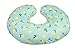 Premium Quality 2 Pack Nursing Pillow Covers by Mila Millie | Baby Girl Chic Flower Design | Gray Stripes Unisex Slipcover | 100% Cotton Hypoallergenic | Breastfeeding | Shower Gift | Fits Boppy