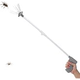 Qalveris 31-Inch Spider Catcher and Release, Foldable Handle, Grey | Bug grabber for spiders and crawling insects, compact storage for home, garage, RV, camping and travel