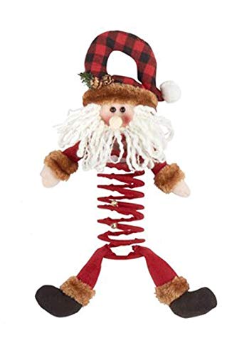 Northeast Home Plush Holiday Bouncy Door Hanger, 20-Inch (Santa)