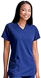 Classic Fit Collection by Jockey Scrubs Women's Tri Blend Solid Scrub Top