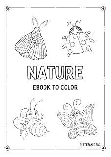 Livro Livro natureza para colorir