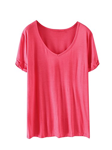 Shein women s summer short sleeve loose casual tee t-shirt waterm…
