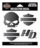Harley-Davidson Night Rider Reflective Logo Decal Set, SM Size DC306302