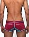 Croota Men's Underwear, Modern Sexy Low-Rise Boxer Brief Trunk, HR01M Beet Red