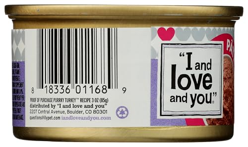 I&LOVE&YOU CAT FOOD PORKY TRY PA, 3 OZ