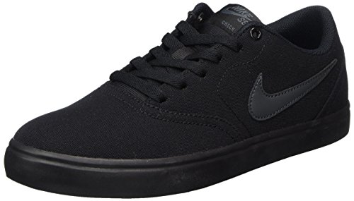 Nike Men s SB Check Solarsoft Canvas Skate Shoe Black/Anthracite 12 Nike Men s SB Check Solarsoft Canvas Skate Shoe Black/Anthracite 12