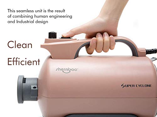 shernbao High Velocity Professional Dog Pet Grooming Hair Force Dryer Blower 5.0HP (Pink)