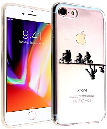 CASEMPIRE iPhone SE (2020), iPhone 7 8 Stranger Bicycle TPU Case Shock Proof Never Fade Slim Fit Cover for iPhone SE 7 8- Upside Down Bicycles