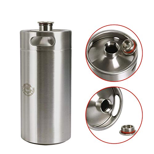 PERA-Beer-Mini-Kegs-128-OZ-for-Craft-beer-Dispenser-CO2-regulator-with-beer-faucet-taps