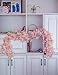 PDTXCLS YXMYH 4pcs Artificial Cherry Blossom Flower Vines Hanging Silk Flowers Garland for Wedding Party Home Decor, 5.9 Feet