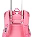 Fellibay Rolling Backpack School Bags for Girls Kids Backpack Wheeled Backpack for Kids and Students(with 2 wheels) (Pink)