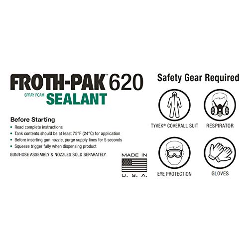 FROTHPAK 620 Sealant 2 Component Foam Insulation Kit A Tank, B