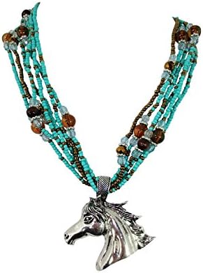 Love Horse Country Western Horse Pendant Necklace