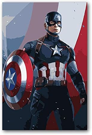 Agolong Diy Colorings Pictures Malen Nach Zahlen Superheld Ohne