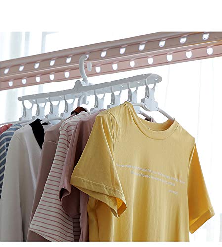 YONAIL Space Saving Pant Hangers Closet Hanger Organizer Airer Laundry Rack Collapsible Drying Clothes Hangers Closet Home Clothes Storage Organize
