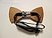 Birsppy TrendyLuz USA American Flag Patriotic Wooden Bow Tie - Handcrafted Wood Collection (Natural Maple Wood)