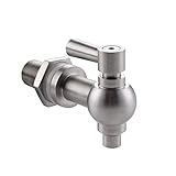 KES LEAD-FREE Replacement Spigot for Beverage Dispenser SUS 304 Stainless Steel, Brushed Finish, K1062-2