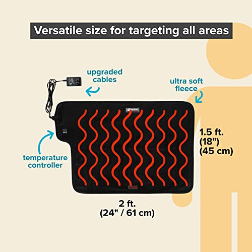 18" x 24" Venture Heat Far Infrared Deep Heating Pad for Injury