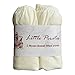2 pack Baby Pram/Moses Basket Oval Jersey Fitted Sheet 100% Cotton Cream 12'x30' (30x75cm)
