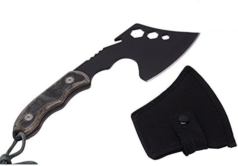 Survival Outdoor EDC Camping Portable Steel Multi Functional Axe Hatchet Black