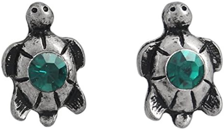 Howard's Silver-Plated Hypo-Allergenic Turtle Stud Earrings