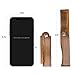 Onedor Handmade 100% Natural Green Sandalwood Fine Tooth Wooden Comb for Men Hair, Beard, and Mustache Styling Pocket Comb With Leather Case (Folding)