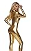 Forplay Women's Hot Metallic Zip Front Mock Neck Catsuit Bodysuit - Halloween Adult Costume US