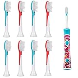 iHealthia 8-pack Philips Sonicare for Kids Standard Replacement Toothbrush Heads HX6042, Ages 7+