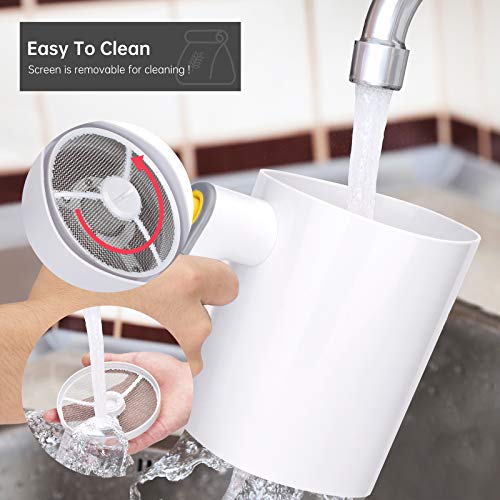 Flour Sifter,HYCBTC,Battery Operated Flour Sifter for Baking Almond Flour and Powdered Sugar,Baking Sifter with 20 Mesh Stainless Steel Sieve, 4 cup Flour Sieve Easy to Clean…