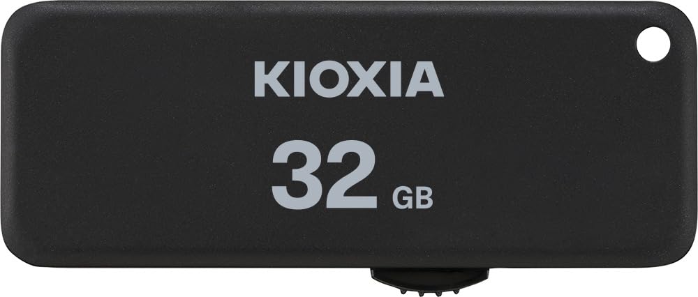 KIOXIA(キオクシア)【日本製】USBフラッシュメモリ 32GB USB2.0 スライド式 国内サポート正規品 KLU203A032GK商品画像