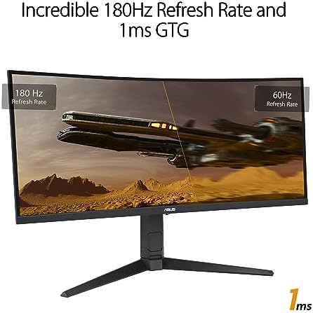 TUF Gaming VG34VQL3A - Ecran PC Esport Gaming incurvé 34" WQHD (3440 x 1440, 180Hz, 1500R, Extreme Low Motion Blur, Freesync Premium Pro, 1ms GTG, DisplayHDR 400, DisplayWidget Center)