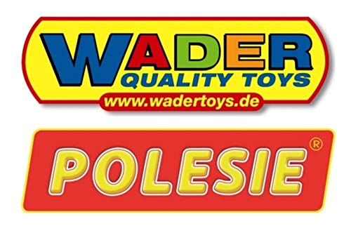 Wader Schubkarre BAU Sandspielzeug Set mit Ziegelform Schaufel Helm UVM – Bild 3