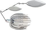 Terminator T1 Spinnerbait-Willow/Willow ,Nickel/Nickel Blade (Blue Shad, 1/2-Ounce)