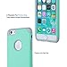 ULAK Compatible with iPhone 6S Case/iPhone 6 Case for Women, Soft Silicone Hard PC Back Protective Phone Cover for iPhone 6/6S 4.7 inch, Mint Green