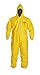 DuPont QC127S Coverall with Hood Disposable Elastic Cuff Yellow XXL