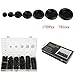 170 PCS Rubber Grommet Firewall Hole Plug Set of 7 Different Sizes，with See-Through Divided Organizer Case for Car Machine Pump Water Pipe