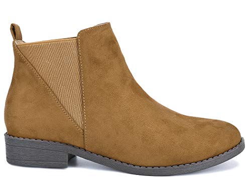MaxMuxun-Women-Faux-Suede-Booties-Comfort-Classic-Chelsea-Ankle-Boots