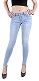 Wax Women's Juniors Basic Stretchy Fit Skinny Jeans (9, Light)
