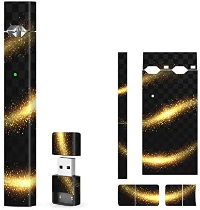 JUUL Skin Wrap – JUUL Compatible Skin Wrap Sticker - Device Not Included - 360° Protection – Easy Installation (Golden Trail)