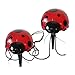 Smart Solar 3656MRM4 Ladybug Solar Red Light Set, 4-Pack, Powered by a Separate Solar Panel Allowing Lights to be Placed in Shady Areas
