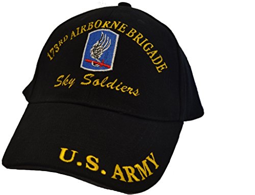 Eagle Emblems Mens 173rd Airborne Brigade Embroidered Ball Cap Adjustable Black