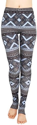 Christal Town Women's Christmas Print Fitted Active Stirrup Thick Ankle Leggings B-plaids M