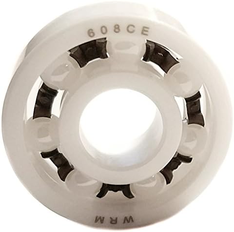 608 Full Ceramic Skate Bearing Zirconia ZrO2 8x22x7mm Ball Bearings - Perfect for Fidget Spinner Toy or Industrial Application