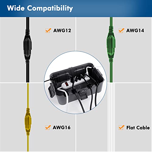 Restmo extra large outdoor waterproof electrical box 4 small outdoor